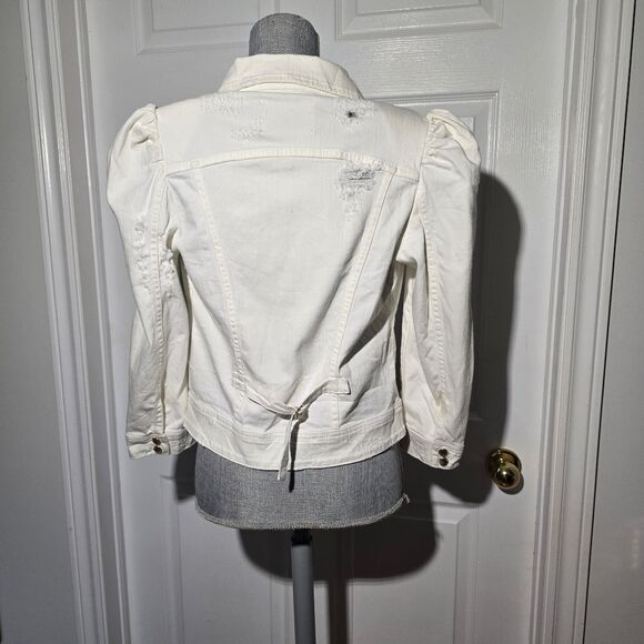 RETROFÊTE Ada Distressed Denim Jacket - Picture 5 of 8